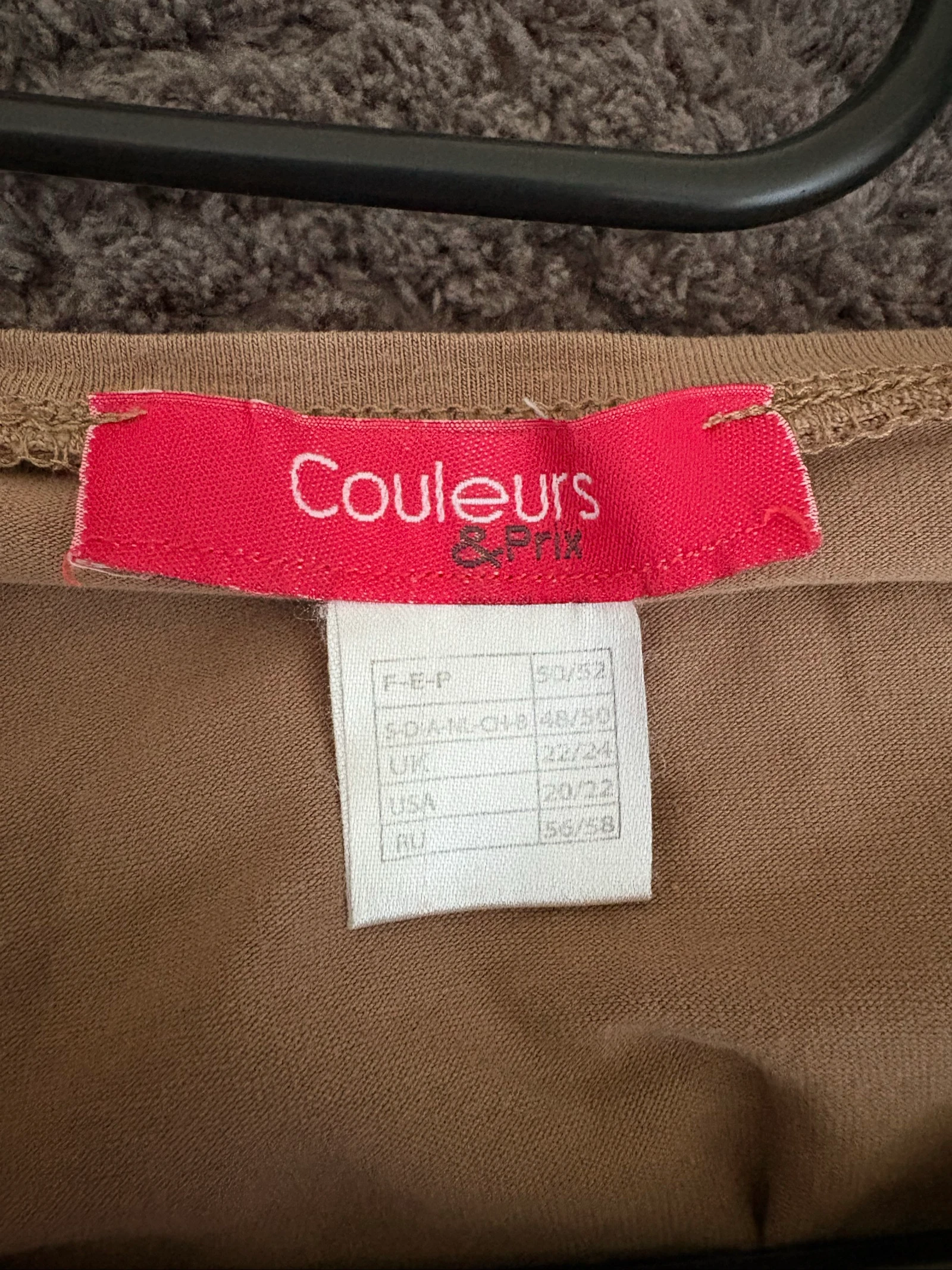 Dames T-shirt 50/52 lichtbruin 100% katoen Couleurs & Prix – photo 6